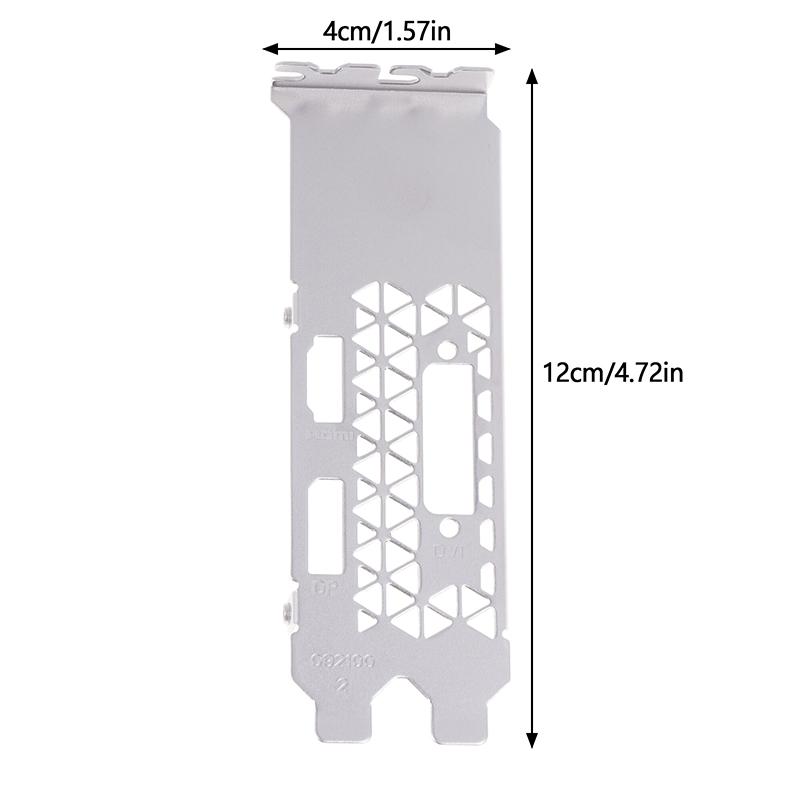 Shield Full Half Height Backplate For Msi Geforce Gtx 1050 2Gt Lp Graphics Card Baffle Strip Bezel Blank