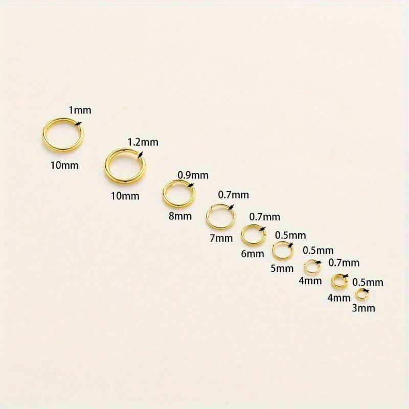 Solider Metall Offener O-Ring Naht Runder Biegering Kleidungsstücke Schuhe Lederhandwerk Tasche Schmuckzubehör Reparaturverbinder