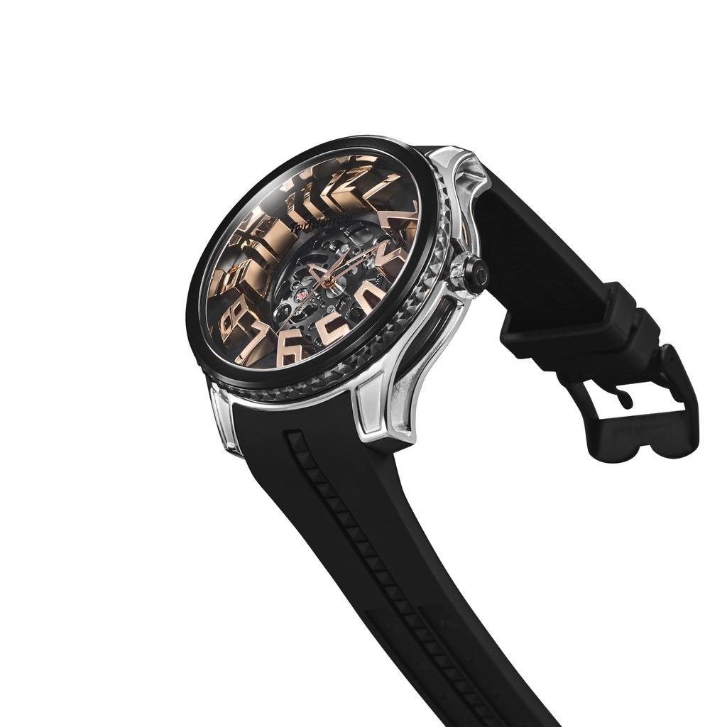 Automatic Watch Tendence Mirror Sky TY230002 Black [Tendence] Men's