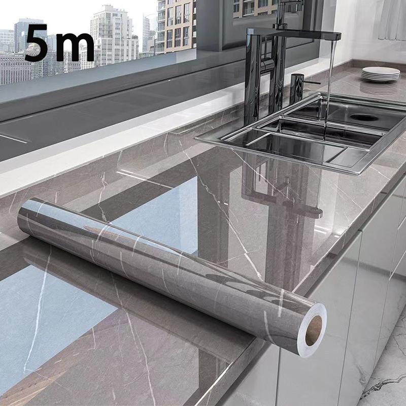 Kitchen and living room decoration wallpaper waterproof and oil resistant 0.4m wide PVC sticker