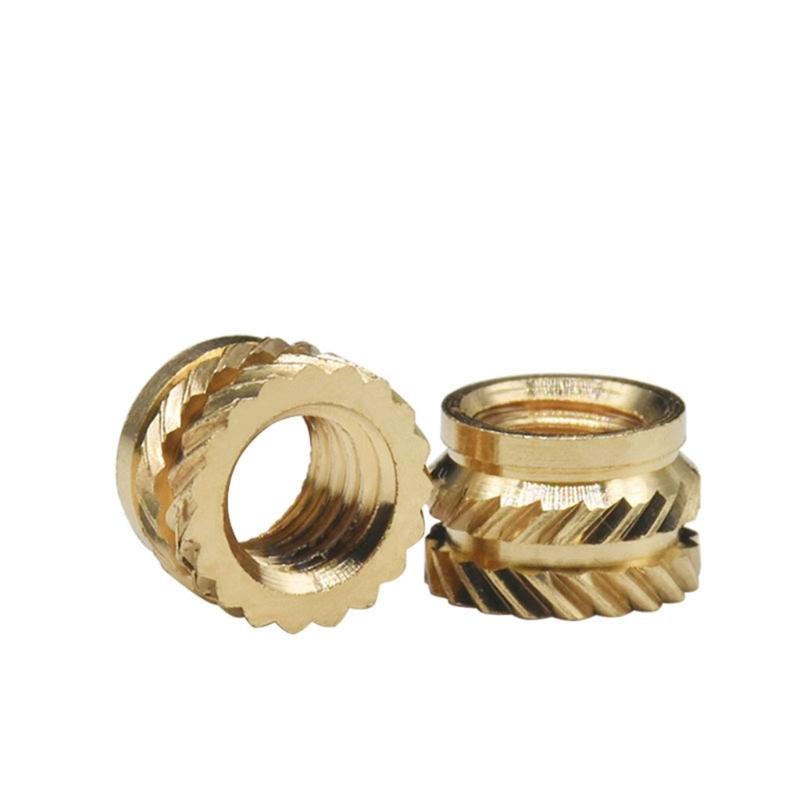 300pcs Female Thread Brass Knurled Embedment Nuts Assortment Nuts Accessories