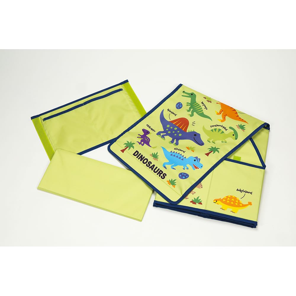 Skater Dinosaur School Backpack Storage Case with Dividers and Lid Cover for Organizing SRBX1-A