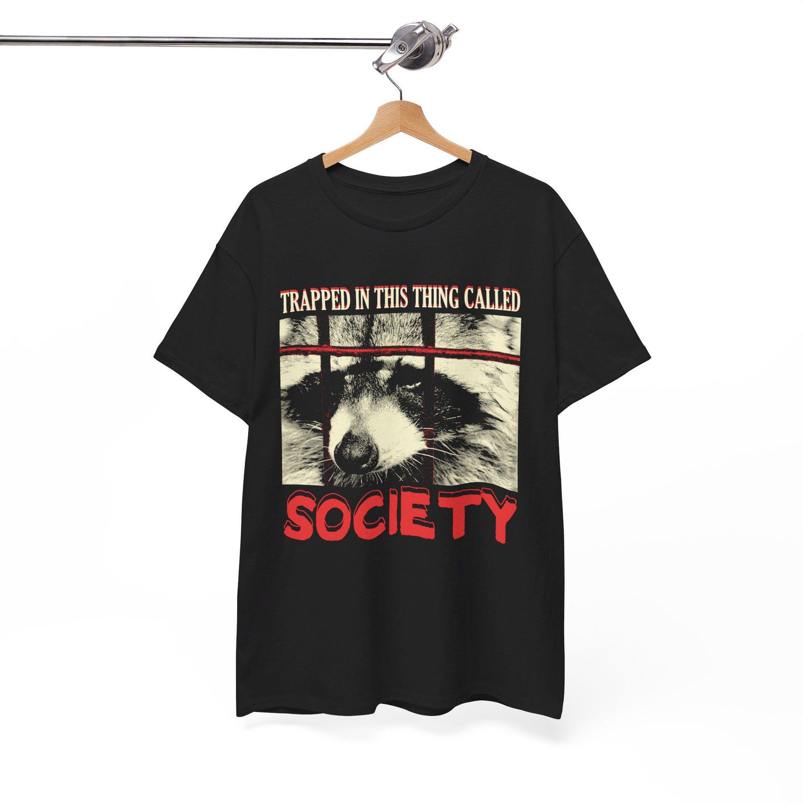 Society Raccoon T-Shirt L