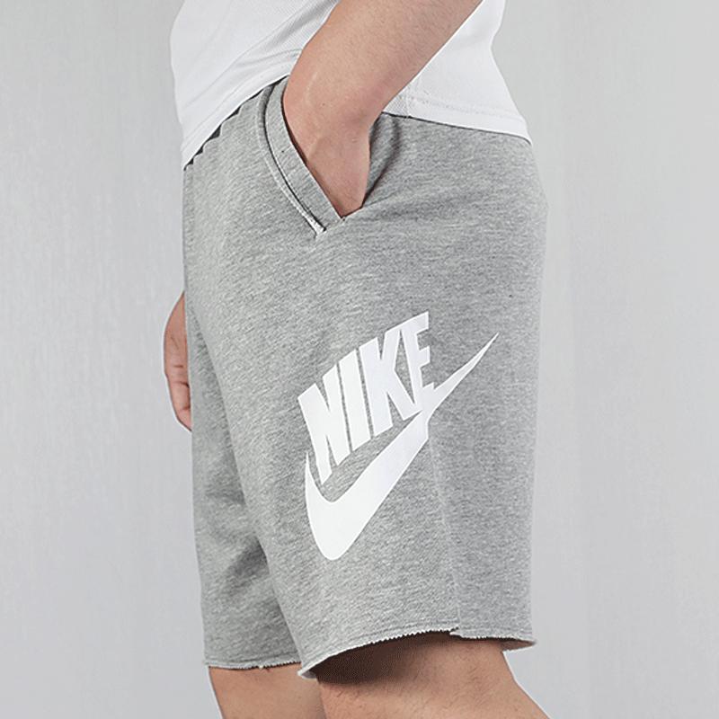 Nike Letter Logo Print Elastic Waist Sports Casual Shorts Men shorts Gray AT5268-091