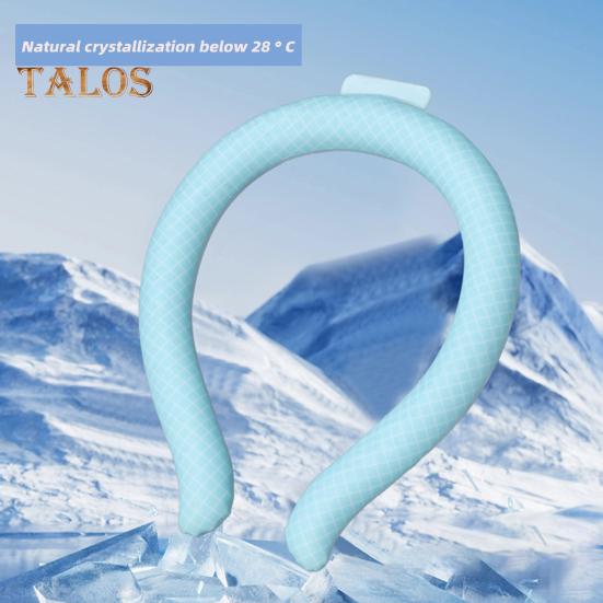 Portable Neck Cooling Tube Summer Wearable Neck Cooler Lightweight Reusable Ice Cold Ring Outdoor Heatstroke Prevention Neck Wrap Collar