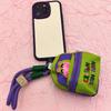 Mobile Phone Lanyard Wallet Earphone Case Storage Bag Anti Throwing Wrist Strap Cartoon Gifts For Boys Girl