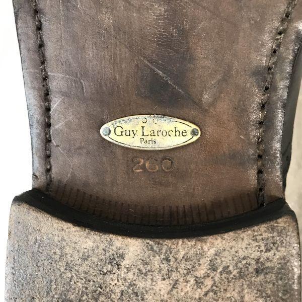 Guy laroche/Goodyear Welt Leather Straight Tip Shoes/26.0E/Black/BLACK/Closed Lacing All-Leather Dress Shoes(USED)
