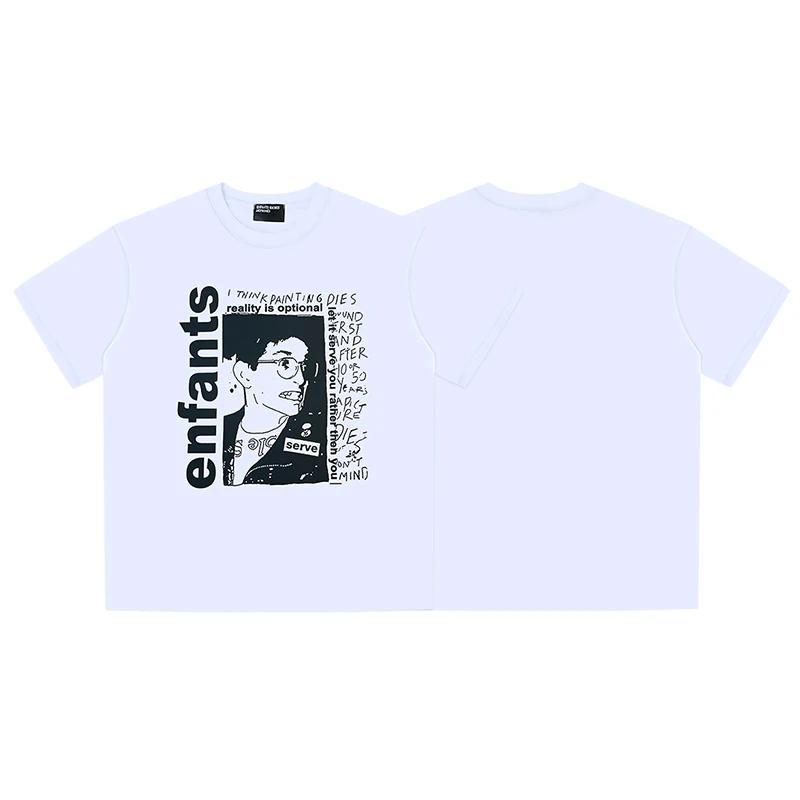 2025 T-shirty Okrągły Dekolt Bawełna Nowość Przybycie Czarny Biały TEE Męski Damski Krótki Rękaw