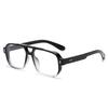 Stylish Square Double Bridge Glasses For Women & Men - Fashion Casual Blue Light Blocking & Business Eyewear