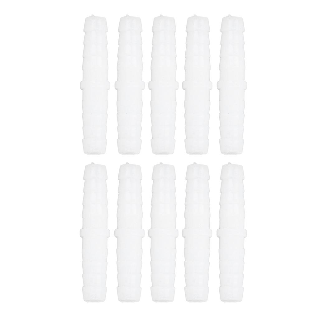 10Pcs Plastic Hose Barb Fitting Straight Equal Barbed Splicer Mender Joint Union Adapter