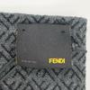 Pristine FENDI Scarf Micro Zucca Pattern gray wool mens Used