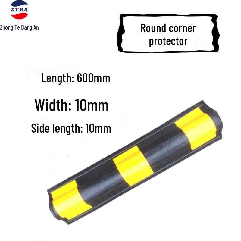 Rounded Rubber Corner Protector 600x100x10mm