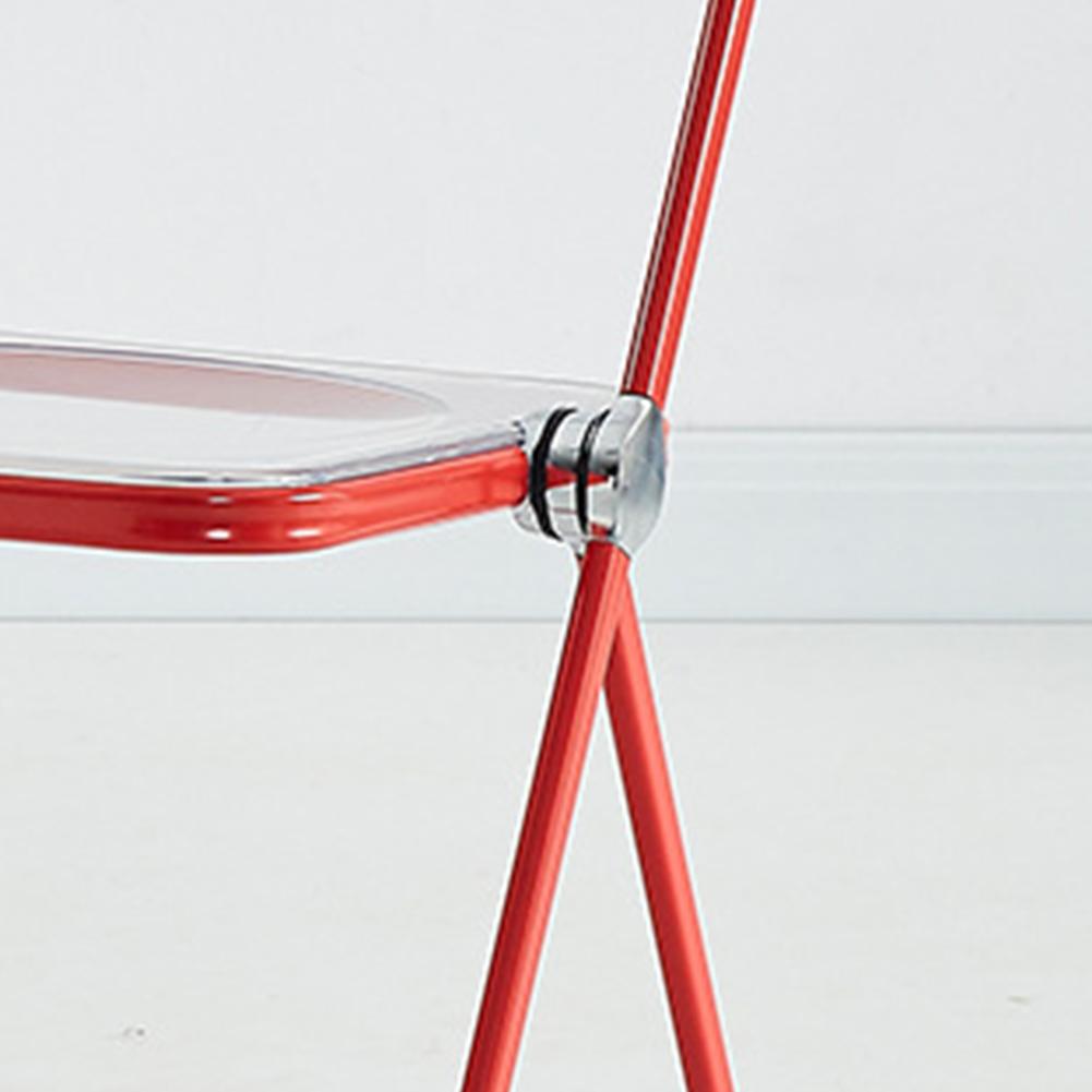 Transparent Folding Chairs Acrylic Stackable Clear Dining Chairs Living Room Seat for Living Room Office Waiting Room