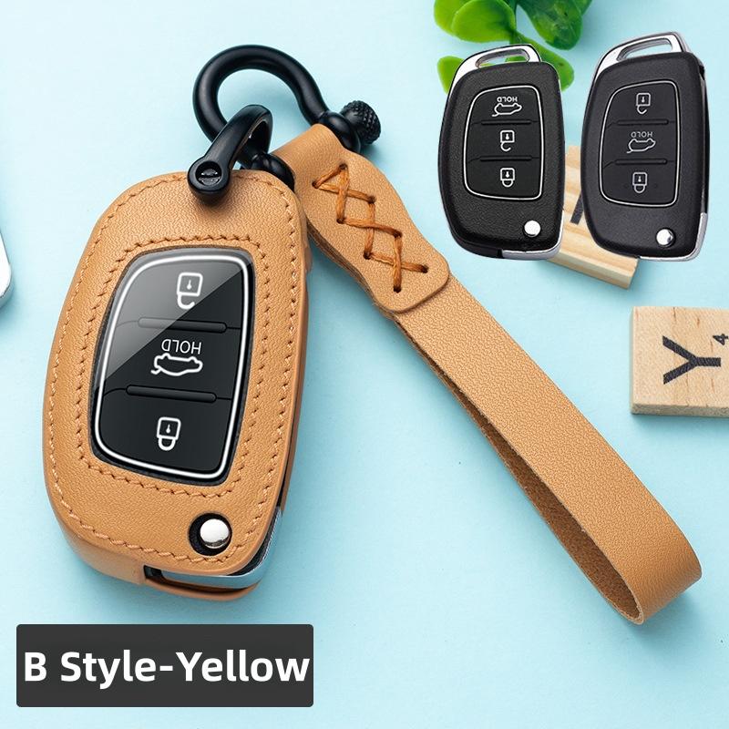 Vintage Folk Style Full Coverage Key Case For Hyundai Elantra ix35 Mistra Mingtu ix25 Verna Yuenna Sonata Avante Santa