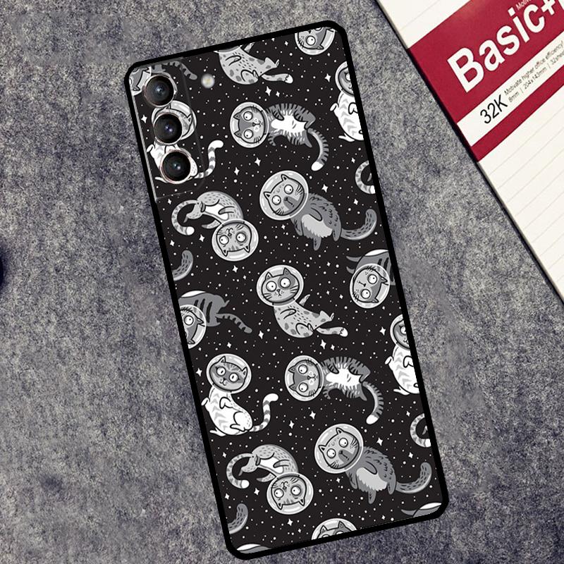 UFO Alien Cat universe Case For Samsung Galaxy S26 S25 Ultra S20 S21 S22 S23 S24 Ultra S10 Plus S25 FE Cover Coque