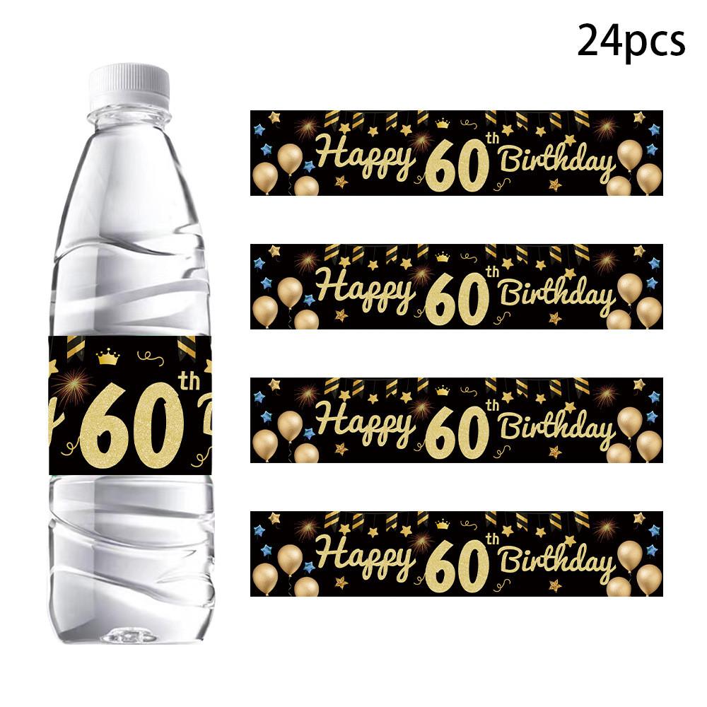 Gold Bottle Black Stickers Kit Age Milestone Celebrations And Halloween Decor