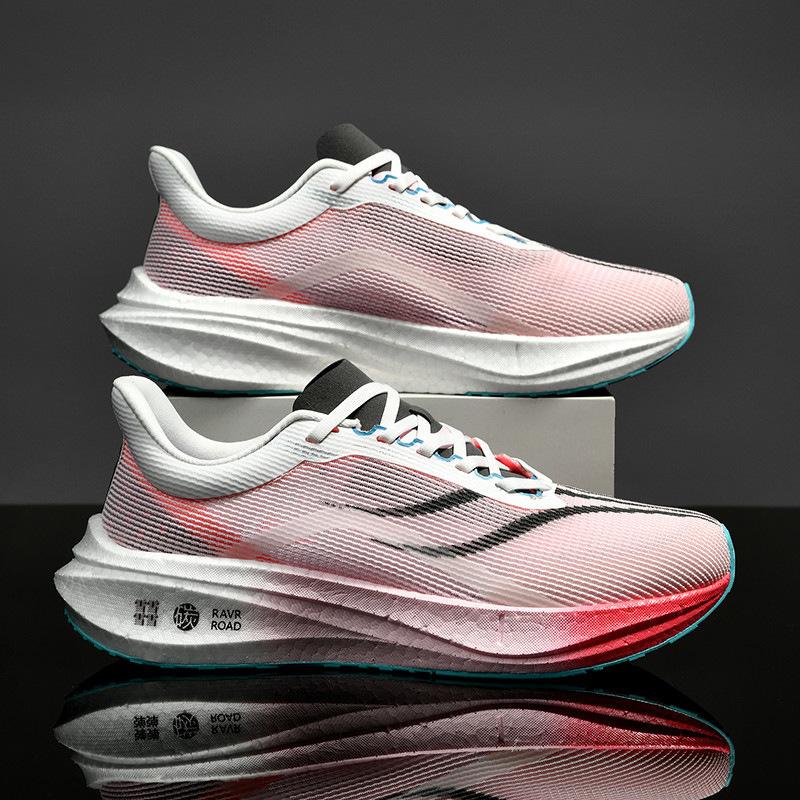 Men's Shoes New High-quality Flying Electric Running Shoes Children's Shock-absorbing Breathable Running Shoes Women's Marathon Sports Shoes