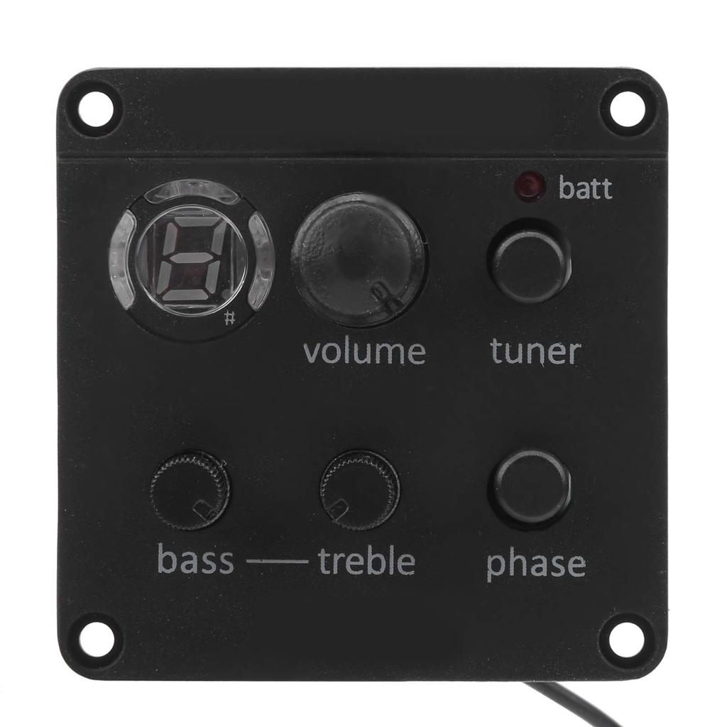 Ongwan Acoustic Guitar Pickup with Onboard Preamp and Equalizer Attaches To Soundhole of Instrument EQ,