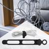 10 Stück Silikon-Kabelbinder Elastisches Kabel-Organizer Befestigung Aufbewahrungsmanagement Schreibtisch für Auto Outdoor Ladekabel Zubehör