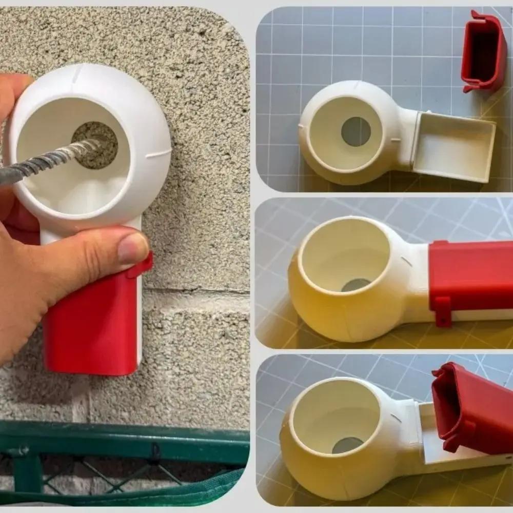 Non-Slip Drill Dust Box Multi-function Portable Drill Chip Collector Drill Tools Wall Drilling Dust Collector Box