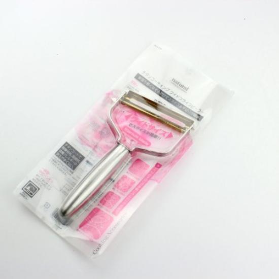 Pearl Metal Wide Slice Natural Titanium Made in Peeler, Coated, Japan, C-516