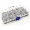 1PACK/500pcs 304 Stainless Steel Pan Head Hexagonal Machine Screw, Round Head Screw Nut Set