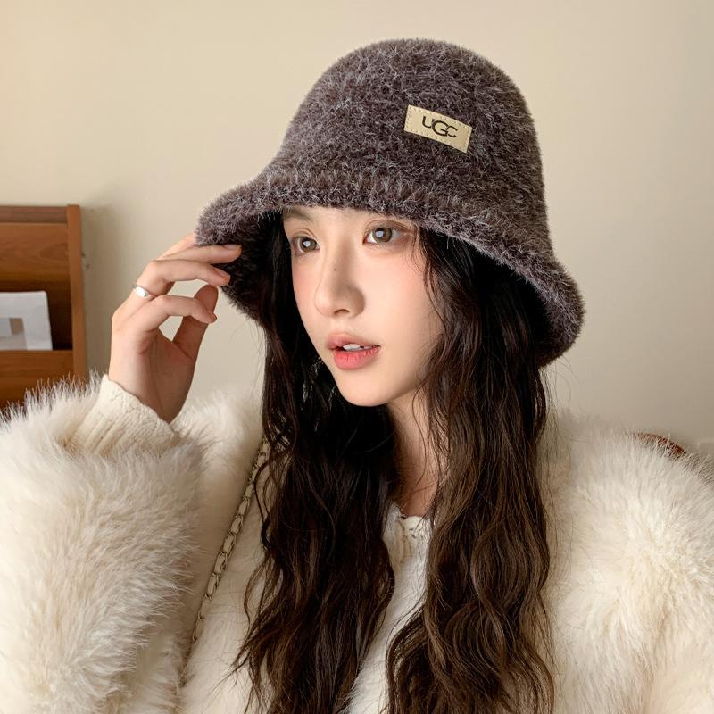 Winter Hat Women's Fleece Thickened Bucket Hat Warm Fashion Bucket Hat Windproof Basin Hat