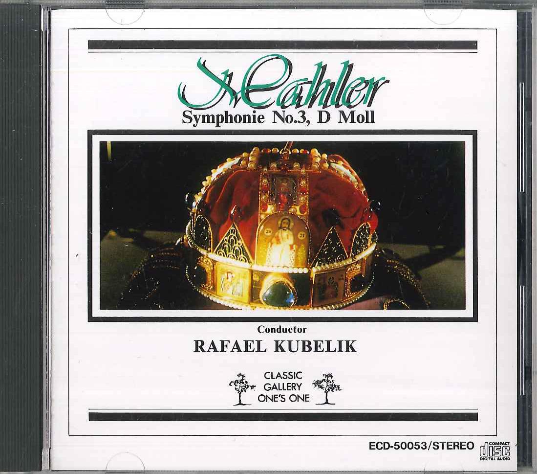 

CD RAFAEL KUBELIK - Mahler Symphony No.3 ECD50053 EYEBIC Japan Classical Used