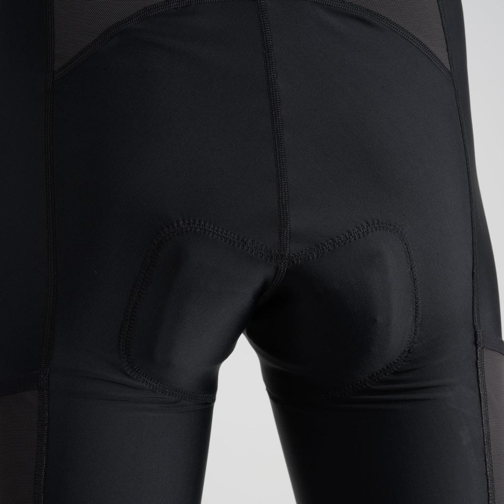 Kapelmuur Crossover Gold Padded Cycling Bib Size L Tights, Men's Black,