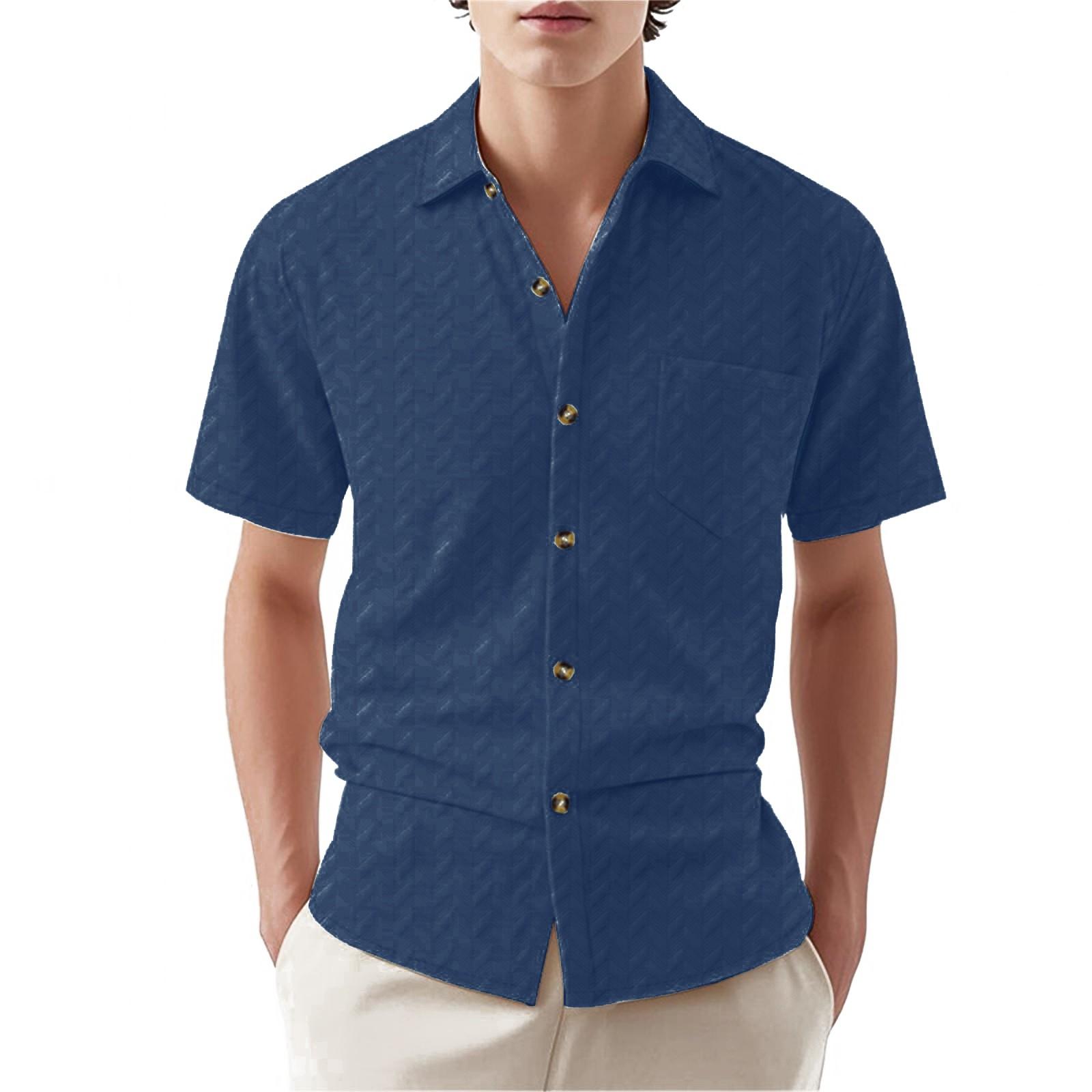 

Летняя мужская укороченная повседневная футболка с круглым вырезом и короткими рукавами XXL тёмно-синий