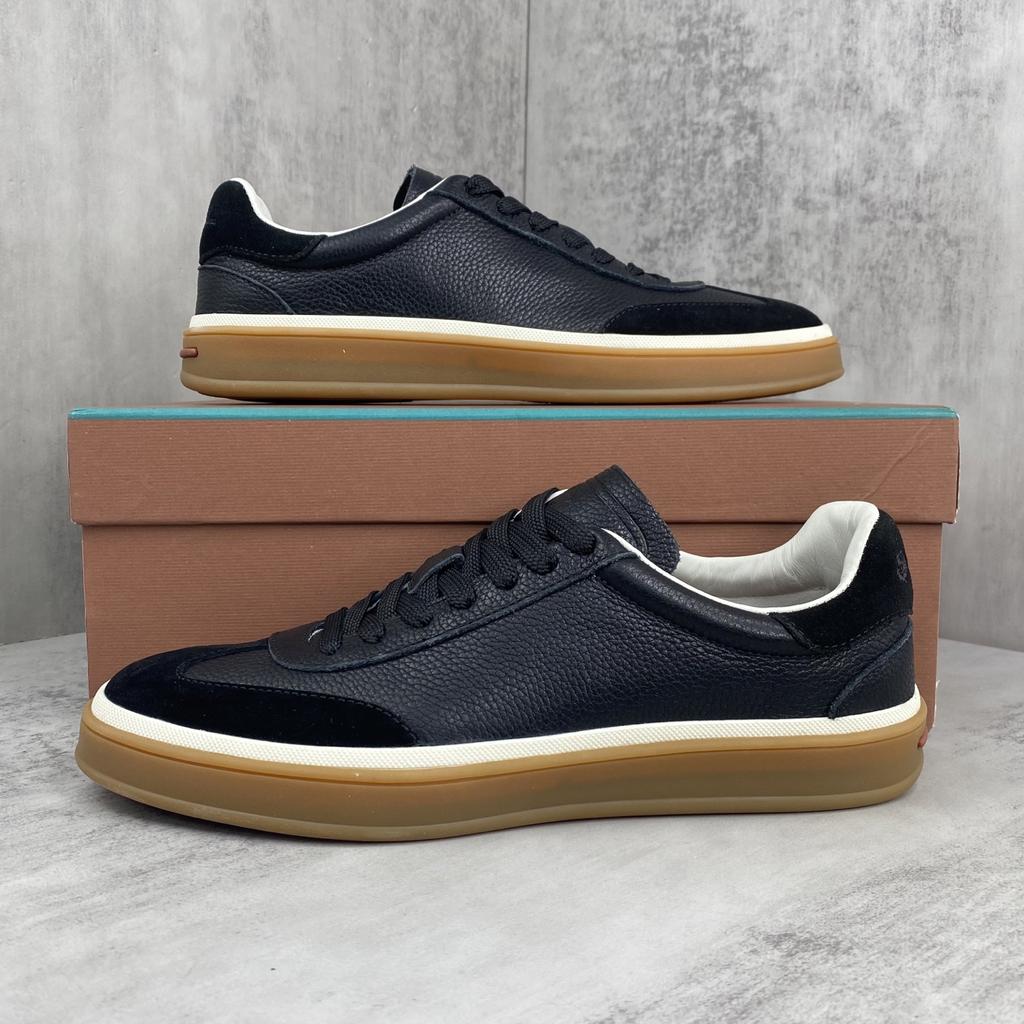 Holiday Gift Luxury Shoes Casual Sneakers Handmade Unisex Style Leather Upper Calfskin Lining Oxford Sole Breathable Non-slip