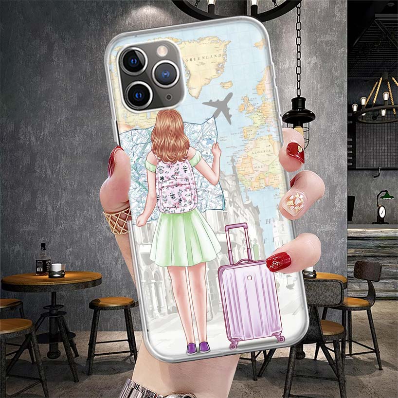 Girls Best Friends Forever BFF Soft Phone Case For IPhone 18 11 17 Air 16E 16 Pro Max 15 + 14 Plus 13 Mini 12 Apple 7 SE 8 Fundas C