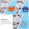 5 Pcs Crystal Clear Epoxy Resin Mold Durable Silicone Storage Box Maker White Silica Gel Circle Kitchen Organizer Reusable