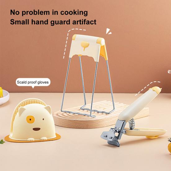 

Практичная регулируемая теплоизолированная прочная ручка, горячая чаша, захват для тарелок, кухонный инструмент для приготовления пищи, аксессуары для дома, зажим для посуды