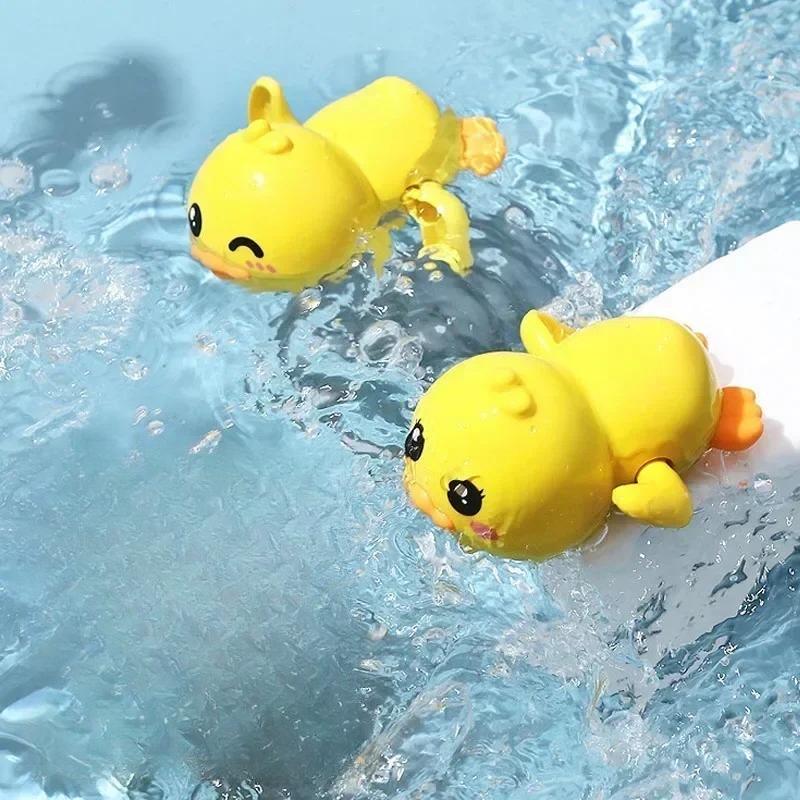 Non-Toxic Cute Duck Electric Water Spray Bathroom Bathing Toys Baby Bath Toys Kids Bath And Shower Bathtubs Interactive Children Gifts Hot