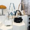 2025 Spring and Summer New Large-capacity Bow Sweet Girl Cute Portable Shoulder Underarm Bag Small Square Bag
