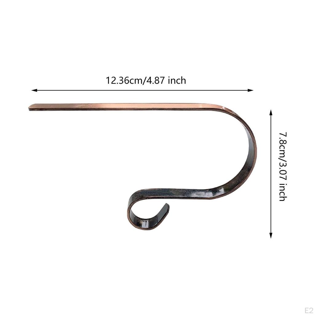 10 Stück Weihnachtsstrumpfhalter Haken Leichtgewicht Rutschfest Kreative Aufhänger