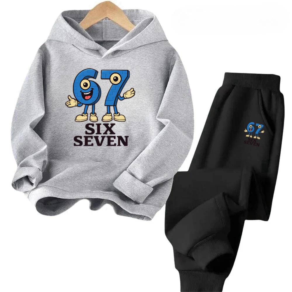 4-13Y 67 Popular Kids Set Cotton Two-Piece Outfit Stock Clearance Comfortable Toddler Wear Children's Comfortable Sweatshirt Set