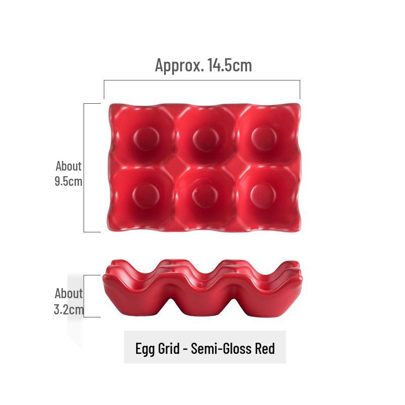 Ceramic Egg Holder Tray for Kitchen Tableware Supplies
