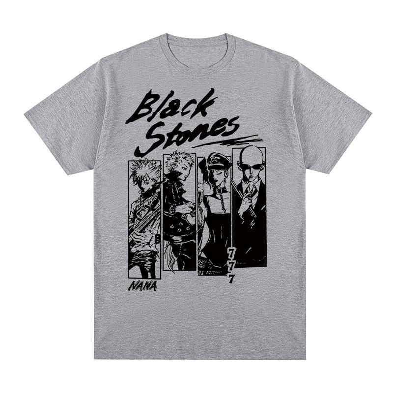 Black Stones NANA Vintage Tshirt Japanese Anime Kawaii Clothing Unique Graphic Cotton Unisex T shirt New TEE TSHIRT Womens tops
