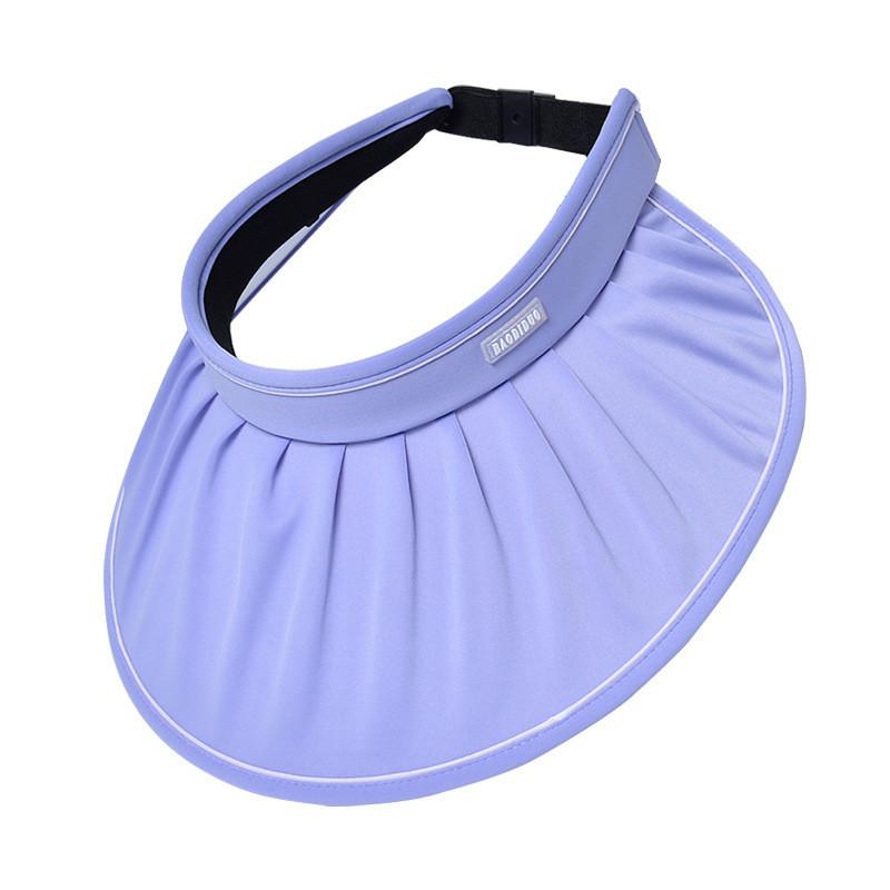 Summer Sun Protection Hat With Large Brim And Wrinkled Design For Outdoor Activities