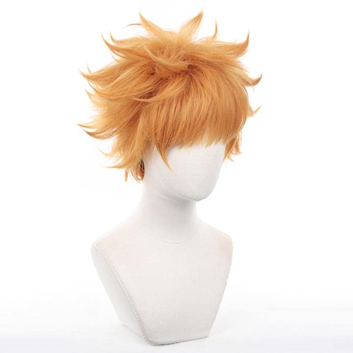 LVMEY Character Orange for Costume Comic Cultural School Festival Wig, Anime, Shot, Disguise, Costume, Heat-Resistant Wig, Hairpiece, Accessory,