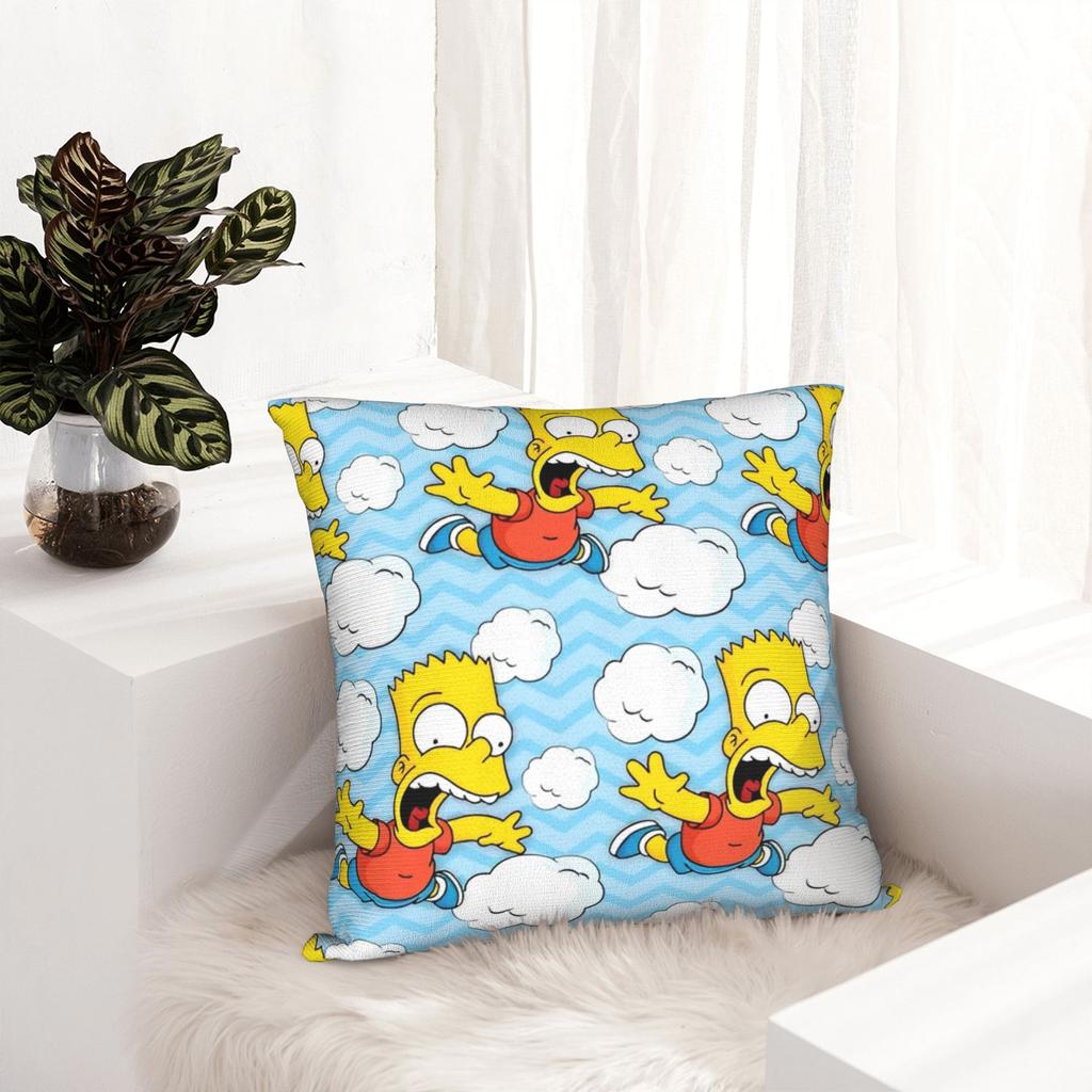 ציפיות לכריות נוי הפנים של S-Simpsons אביזרים לבית כיסוי ציפית לכרית זריקה עם רוכסן גדלים מרובים