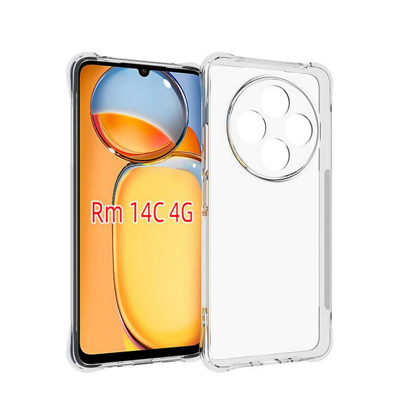 Transparente Airbag Stoßfeste Handyhülle Für Redmi 14C 4G Kameraobjektivschutz TPU Weiche Rückseite Für Redmi 13C 5G 4G 12C