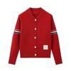 Kaslead New Arrival Women's Clothing Fashion Style Stylish Simple and Versatile Casual Labeling Knitted Long Sleeve Cardigan