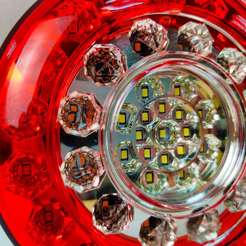 Factory Supply Round Tail Light Rear Lamp for the Trucks and Trailer RV 123mm