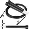 Sports Steel Strong Long Light Exercise Jump Rope 298 Cm 100G Black