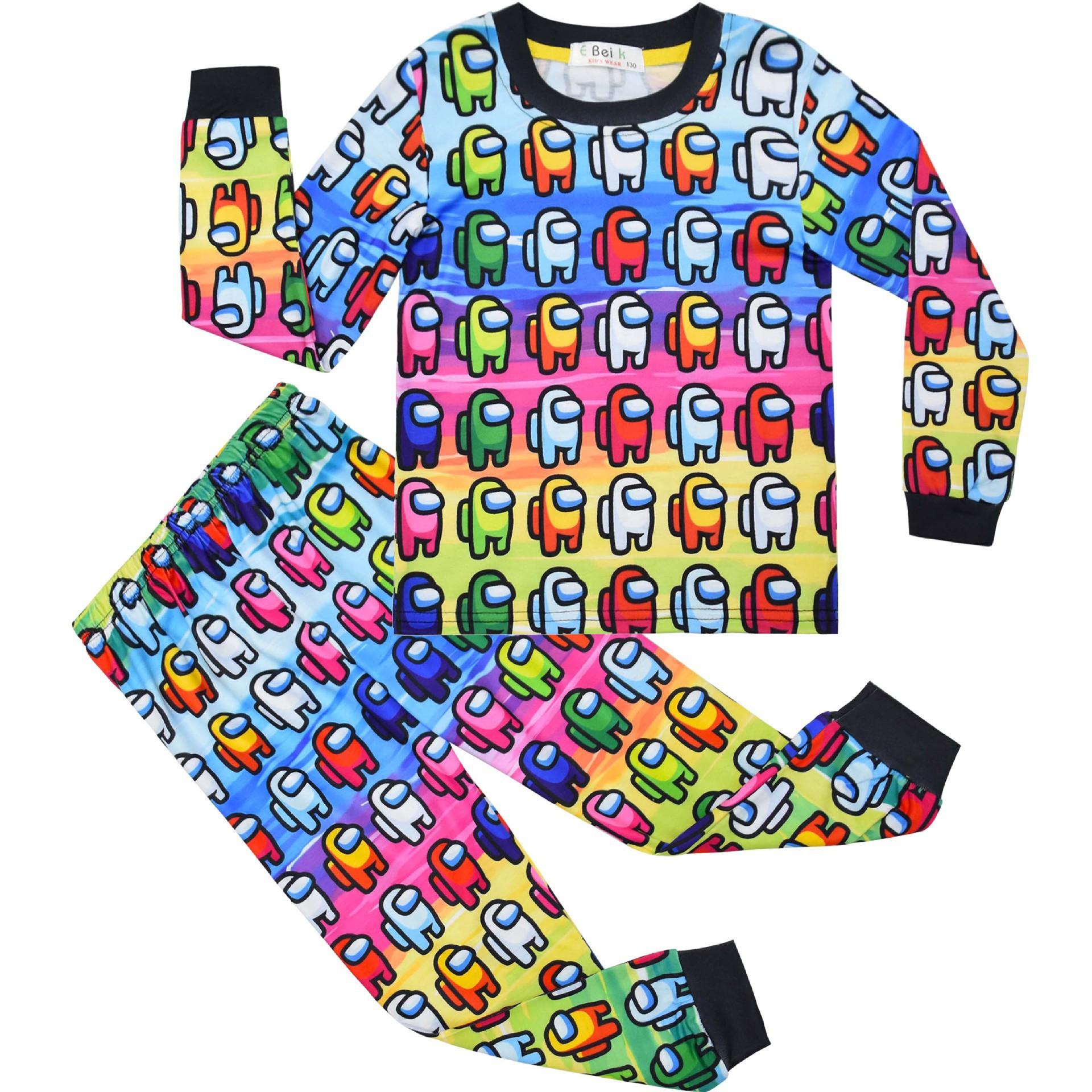 

Game, Digital Printing, Middle And Older Children S Loungewear Set, Long-Sleeved Two-Piece Pajamas, Pants 573 120