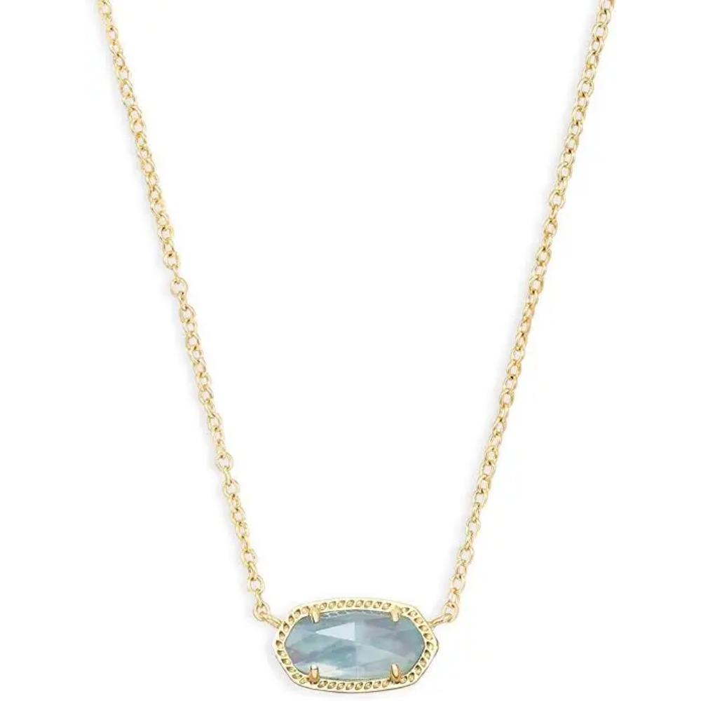 

Геометрическое светло-голубое прозрачное стеклянное ожерелье с подвеской из драгоценных камней для женщин, модные украшения, уникальные подарки