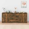 3115785 vidaXL Buffets 3 Pcs Smoked Oak Engineered Wood
